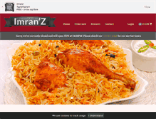 Tablet Screenshot of imranzfastfood.com